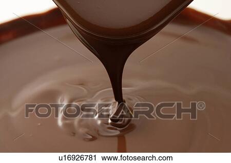 Stock Image - Melted chocolate. Fotosearch