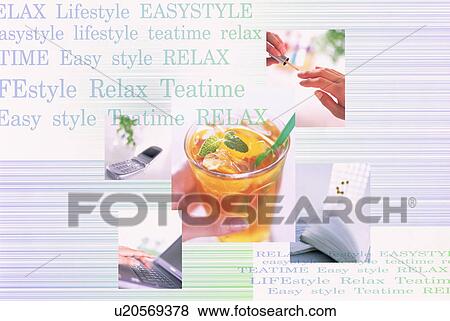Stock Photo - Montage of daily routine. Fotosearch