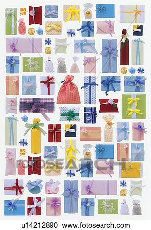 Stock Image - Montage of presents. Fotosearch