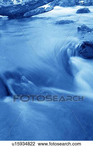 Stock Image - Mountain stream. Towada, Aomori Prefecture, Japan. Fotosearch