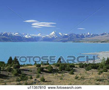 Stock Image - Mt Cook, New Zealand. Fotosearch