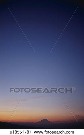 Mt Fuji at sunset in distance. Mt Yatsugatake, Yamanashi Prefecture, Japan View Large Photo Image Stock Photo - Mt Fuji at sunset in distance. Mt Yatsugatake, Yamanashi Prefecture, Japan. Fotosearch