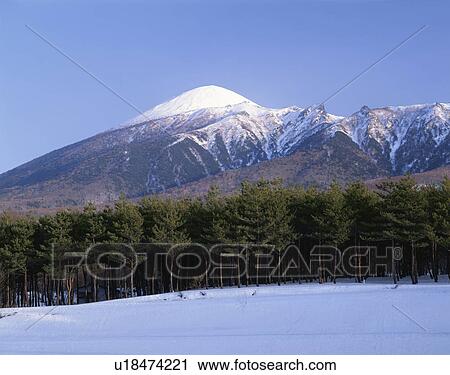 Stock Image - Mt Iwate, Iwate Prefecture, Honshu, Japan. Fotosearch