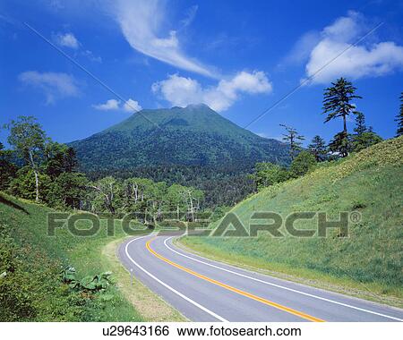 Stock Photograph - Mt Oakan, Hokkaido, Japan. Fotosearch