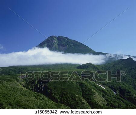 Stock Image - Mt Rausu, Hokkaido Prefecture, Japan. Fotosearch