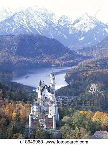 Stock Image - Neuschwanstein Castle in Autumn. Fotosearch