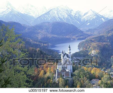 Stock Photo - Neuschwanstein Castle in Autumn. Fotosearch