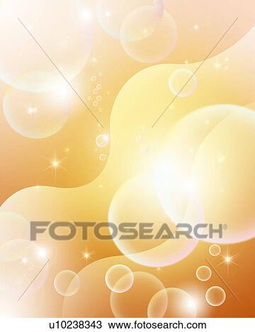 Stock Image - Orange bubbles. Fotosearch
