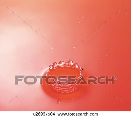 Picture - Orange splash crown. Fotosearch