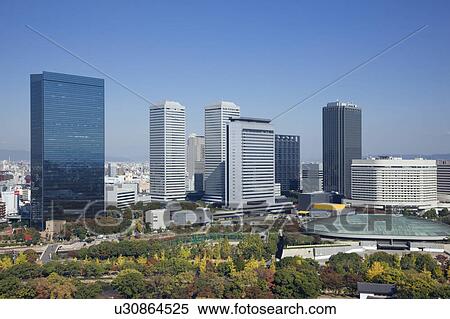 Stock Photography - Osaka Business Park. Chuo-ku, Osaka, Japan. Fotosearch