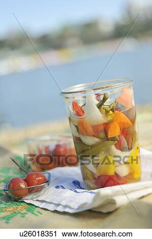 Stock Image - Pickled vegetables. Fotosearch