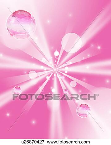 Pink beams of light and glowing spheres View Large Photo Image Stock Photo - Pink beams of light and glowing spheres. Fotosearch