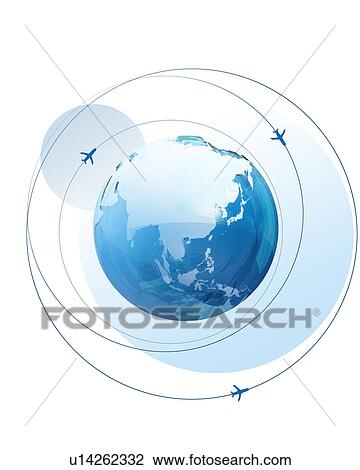 Planes orbiting Earth View Large Photo Image Stock Image - Planes orbiting Earth. Fotosearch