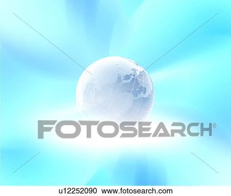 Planet earth on blue background View Large Photo Image Stock Image - Planet earth on blue background. Fotosearch