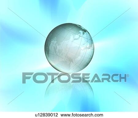 Planet earth on blue background View Large Photo Image Stock Image - Planet earth on blue background. Fotosearch
