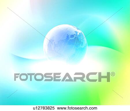 Planet earth surrounded by coloured light View Large Photo Image Stock Photography - Planet earth surrounded by coloured light. Fotosearch