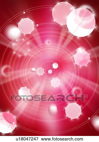 Red beams of light and glowing spheres View Large Photo Image Stock Photo - Red beams of light and glowing spheres. Fotosearch