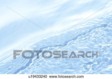Stock Image - Rippled water surface, close up, full frame. Fotosearch