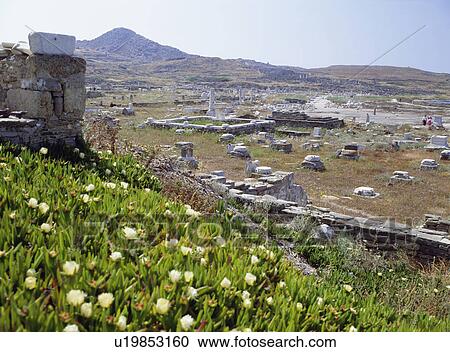 Ruins at Delos, Greece View Large Photo Image Stock Image - Ruins at Delos, Greece. Fotosearch