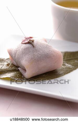 Stock Image - Sakuramochi. Fotosearch