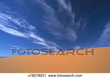 Stock Image - Sand dunes in desert. Fotosearch