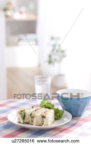 Stock Photograph - Sandwiches and coffee. Fotosearch