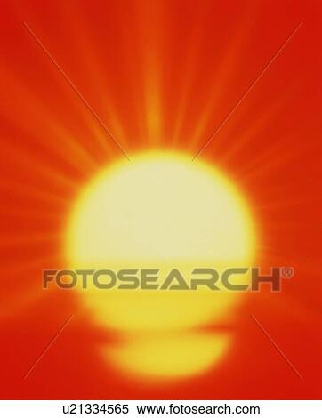 Stock Photography - Setting sun. Fotosearch