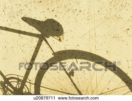Shadow of a bicycle View Large Photo Image Stock Image - Shadow of a bicycle. Fotosearch