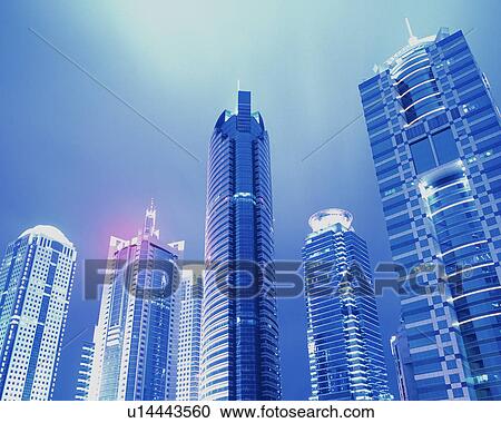 Shanghai at night, China View Large Photo Image Stock Image - Shanghai at night, China. Fotosearch