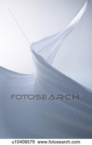 Stock Photo - Sheet fluttering in the wind. Fotosearch