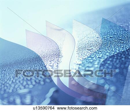 Sheets of paper and waterdrops View Large Photo Image Picture - Sheets of paper and waterdrops. Fotosearch