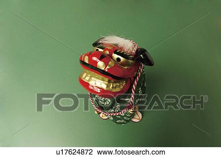 Shimaimai (Lion dance) doll View Large Photo Image Stock Image - Shimaimai (Lion dance) doll. Fotosearch