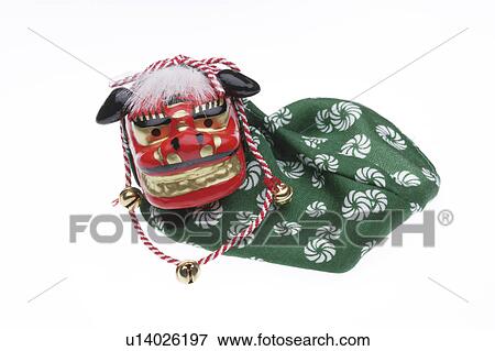 Stock Photo - Shimaimai (Lion dance) doll. Fotosearch