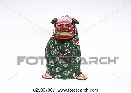 Shimaimai (Lion dance) doll View Large Photo Image Stock Photo - Shimaimai (Lion dance) doll. Fotosearch