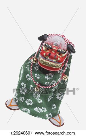 Shimaimai (Lion dance) doll View Large Photo Image Stock Photo - Shimaimai (Lion dance) doll. Fotosearch