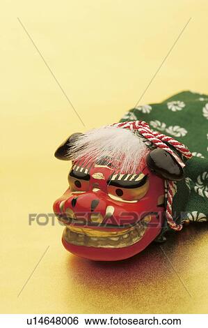 Shimaimai (Lion dance) doll View Large Photo Image Stock Photograph - Shimaimai (Lion dance) doll. Fotosearch