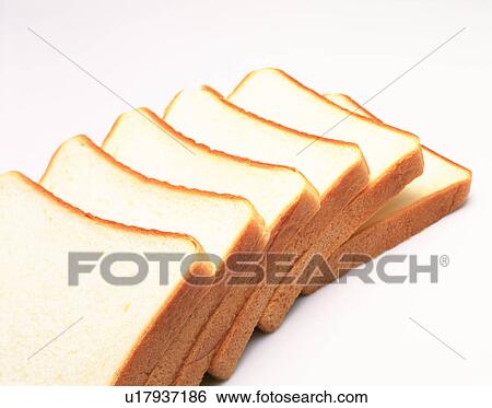 Stock Photograph - Sliced white bread. Fotosearch