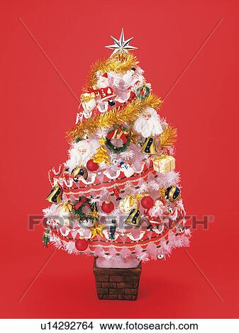 Picture - Small white Christmas tree. Fotosearch
