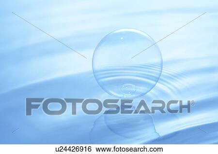 Soap bubbles on water surface, blue background View Large Photo Image Stock Photograph - Soap bubbles on water surface, blue background. Fotosearch