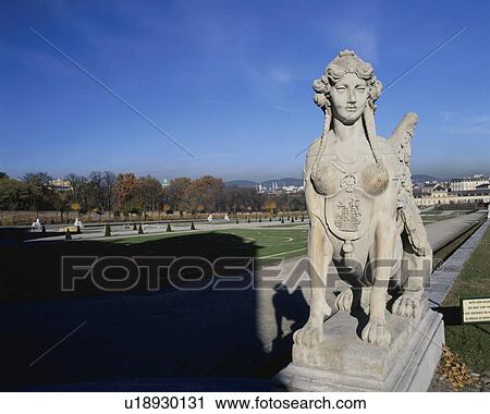 Sphinx statue at Belvedere Palace, Vienna, Austria View Large Photo Image Stock Image - Sphinx statue at Belvedere Palace, Vienna, Austria. Fotosearch