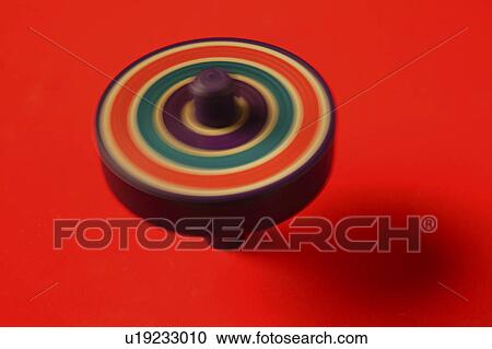 Stock Image - Spinning top for Japanese New Years game. Fotosearch
