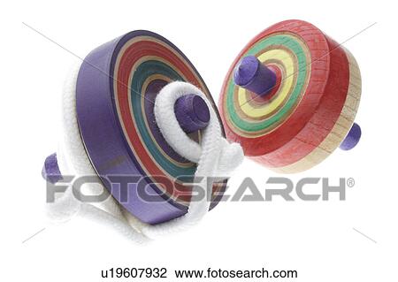 Stock Image - Spinning top for Japanese New Years game. Fotosearch