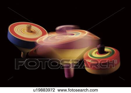 Stock Image - Spinning top for Japanese New Years game. Fotosearch