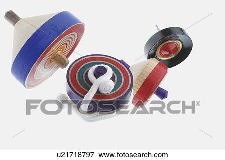 Stock Photo - Spinning top for Japanese New Years game. Fotosearch