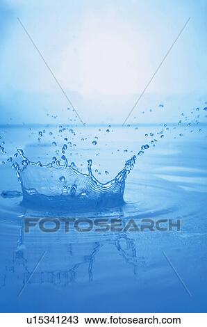 Stock Image - Splash crown. Fotosearch