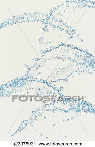 Stock Image - Sprays of water. Fotosearch