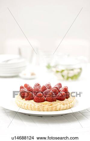 Strawberry tart View Large Photo Image Picture - Strawberry tart. Fotosearch