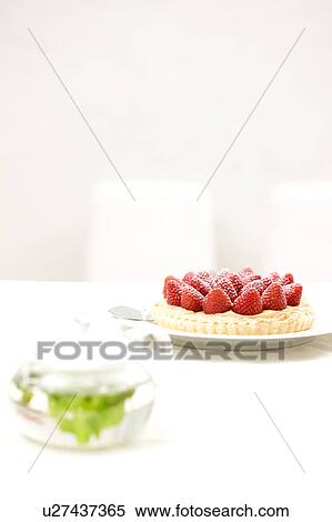 Strawberry tart View Large Photo Image Stock Photography - Strawberry tart. Fotosearch