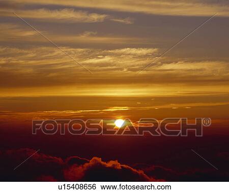 Stock Photograph - Sunrise over landscape. Fotosearch