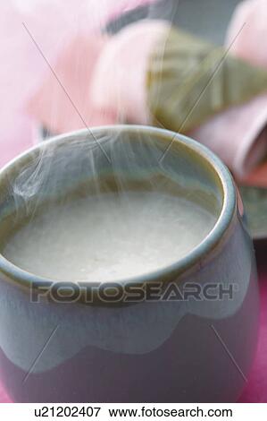 Sweet rice drink and sakuramochi View Large Photo Image Stock Photo - Sweet rice drink and sakuramochi. Fotosearch